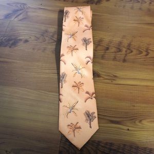 Men’s orange with fun design tie